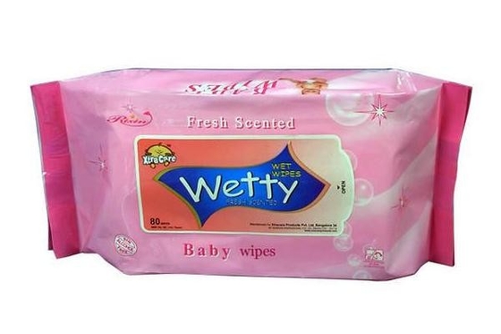 Trapos mojados del bebé de Unscented del tejido no de la fragancia del bebé disponible de la seguridad